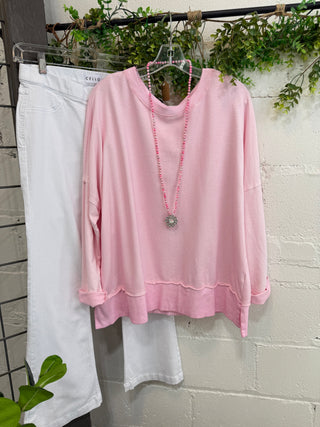 Happiness Top Pale Pink Shirts & Tops MuMu/JY