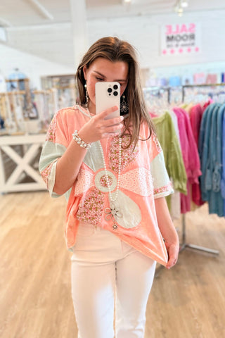 Petal Play Top Pink Shirts & Tops Sage+Fig