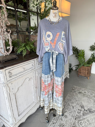 Sassy Frass Pants Denim Multi Pants Pol Clothing