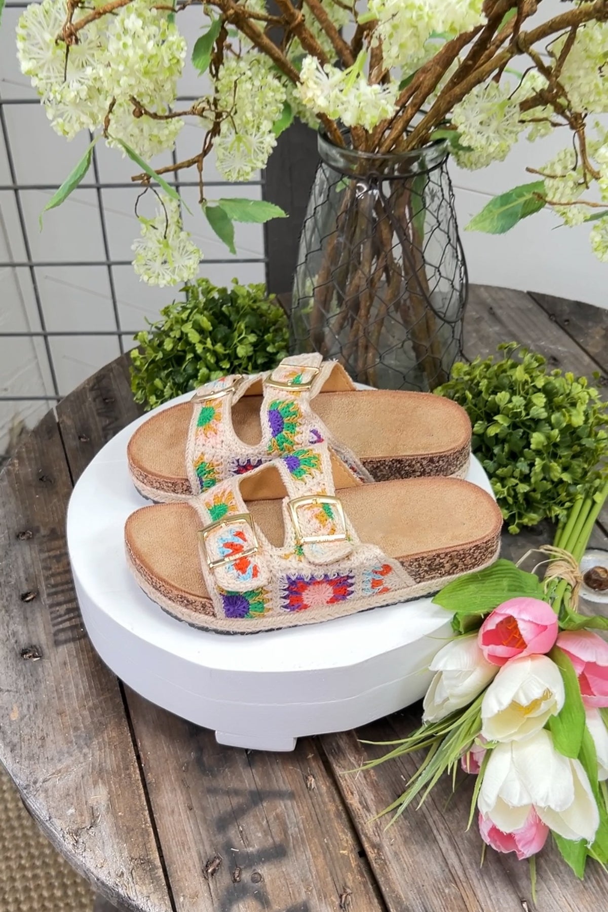 Jenny Crochet Sandals  carol&#39;s boutique   