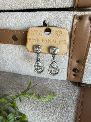 Doris Earrings Silver by Pink Panache Earrings Pink Panache