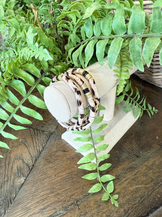 Jungle Fever Bracelets Taupe Leopard Bracelets Avenue T