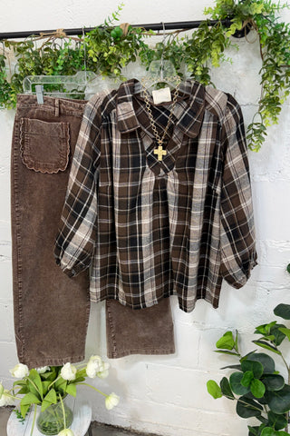 Rowan Top Espresso by Umgee