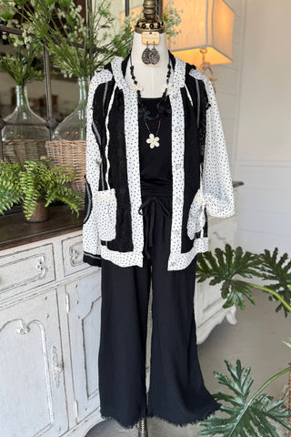 Miss Dot Jacket Black by POL Clothing