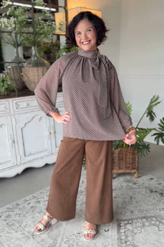 Seraphina Top Brown by Umgee
