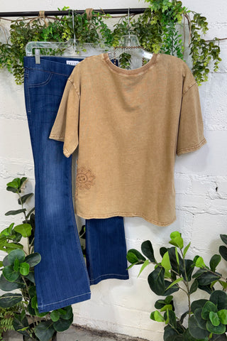 Ellie Sue Top Mocha by Easel