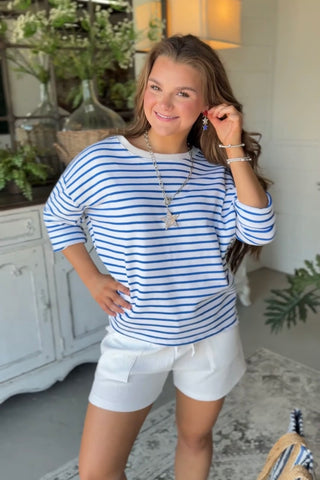 Westside Top Blue Shirts & Tops Hope