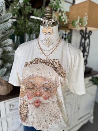 Selfie Santa Tee Ivory T Shirt J coons