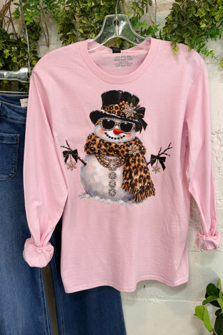 Frosty Glam Tee Pink