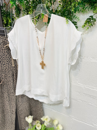 Miya Off White Shirts & Tops umgee