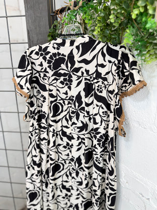 Betty Lou Maxi Dress Black Mix by Umgee Dresses Umgee