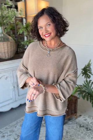 Harbin Sweater Mocha Sweater Blu Pepper