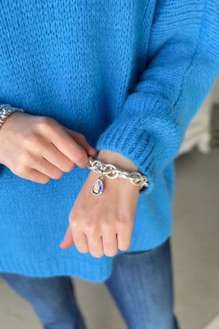 Shackled Bracelet Silver by Pink Panache Bracelets Pink Panache