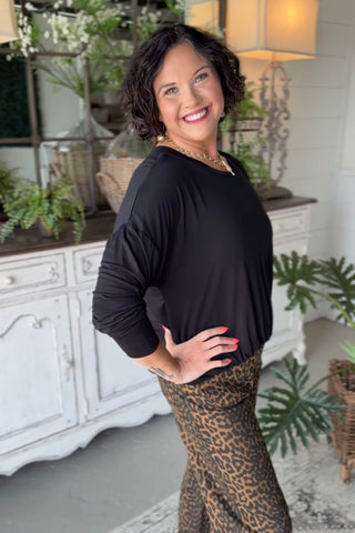 Davis Top Black by Umgee