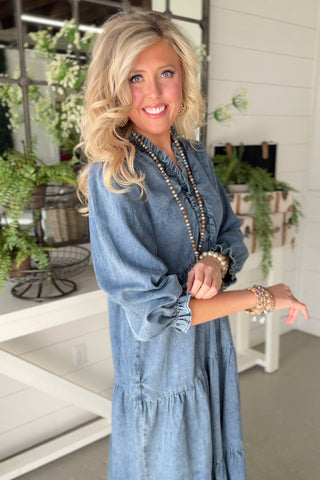 Cove Denim Dress by Easel Dresses Easel