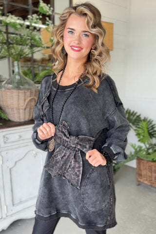 Bowdacious Black Shirts & Tops Blue Velvet