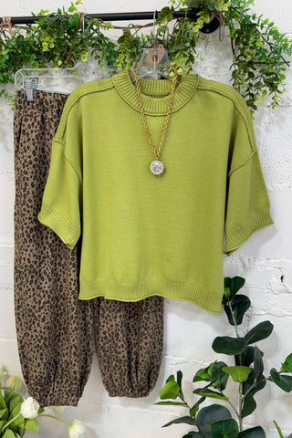 Nichols Sweater Green Sweater Glam