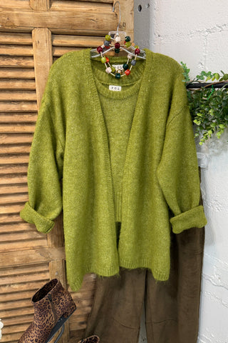 Gleeful Cardigan Set Moss by POL