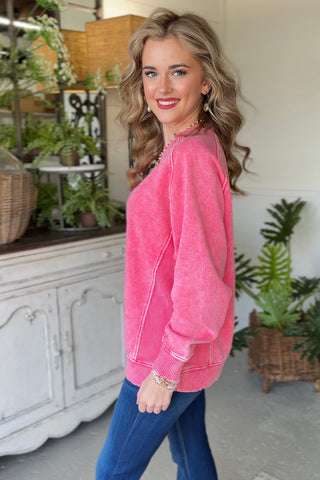 Molly Fuchsia Sweatshirt Zenana
