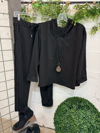 Brianna Pants Black Pants Sunflower