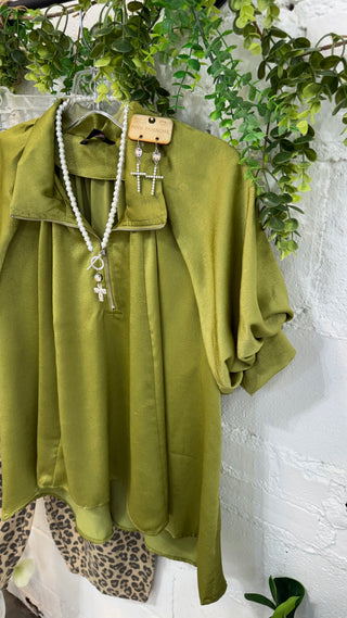 Ashburn Top Moss by Gigio