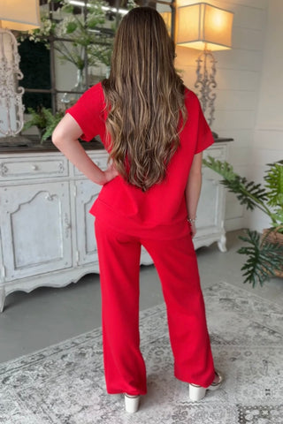 Spirited Pant Set Ruby Top & Pant Set Zenana
