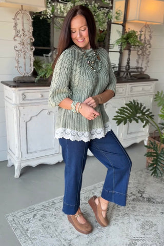 Trinka Sweater Juniper by Easel