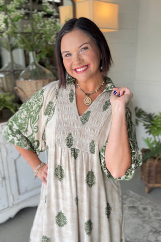 Jennings Long Dress Sage by Umgee