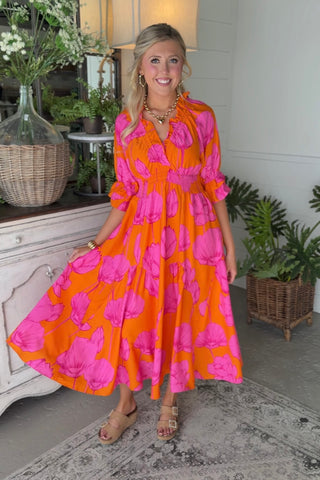 Bloom Boldly Maxi Dress by Umgee Dresses Umgee