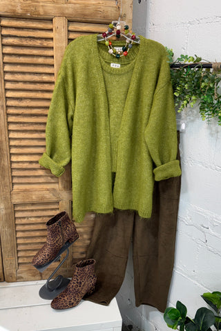 Gleeful Cardigan Set Moss by POL