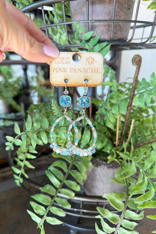 Ivanka Earrings Blue by Pink Panache RESTOCK Soon Earrings Pink Panache