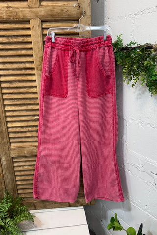 Russell Pants Boho Red Pants Easel