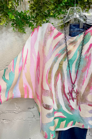 High Tide Sweater Pink Multi Sweater OHLALA