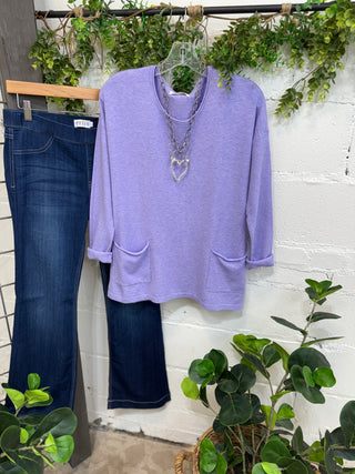 Sakina Sweater Lavender sweater Zenana