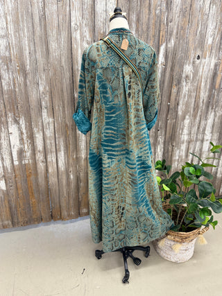 Movement Dress Teal Dresses S F Moda