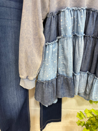 Starlit Top Slate Blue