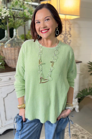 Kimi Key Lime by Easel Shirts & Tops Easel