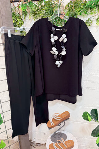 In Demand Pant Set Black Top & Pant Set Brad and Rena