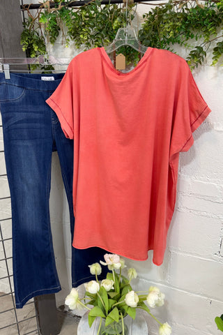 Adore Top Coral Yolly