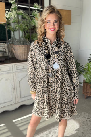 Bayley Dress Oatmeal Dresses Bibi