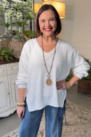 Alpine Sweater White Sweater Miracle