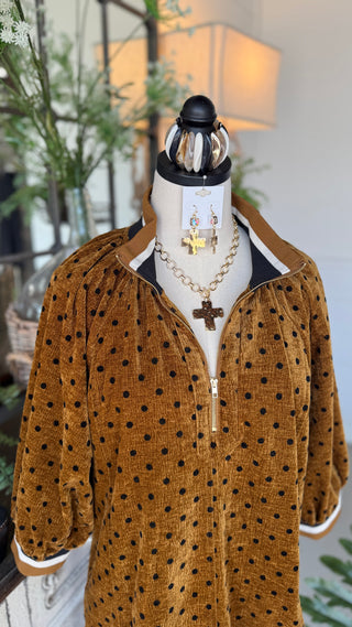 Barnes Dress Camel by Umgee Dresses Umgee