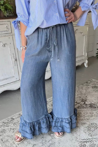Kendrix Pant Washed Denim Pants Vine & Love