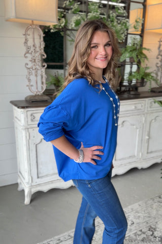Lyric Royal Blue Shirts & Tops Hope