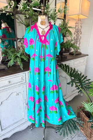 Isabella Long Dress Jade by Umgee Dresses Umgee