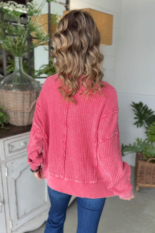 Admire Boho Red by Easel Shirts & Tops Easel