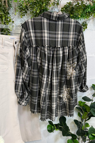 Starry Nights Top Olive by POL