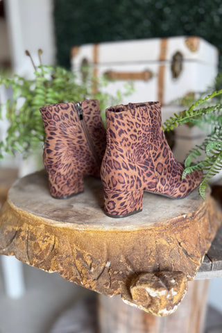 On The Down Low Booties Leopard by Corky’s