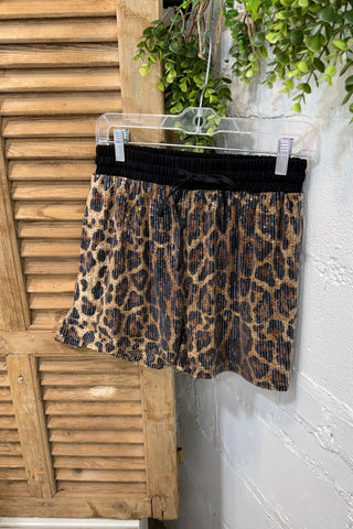 Get Ready Shorts Brown Leopard