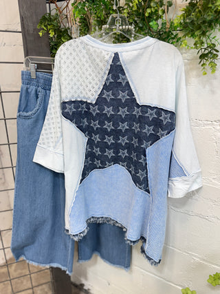 Rockstar Top Blue